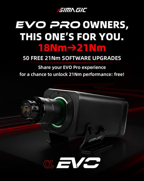 SIMAGIC Alpha EVO Pro: официальное объявление о 21 Нм